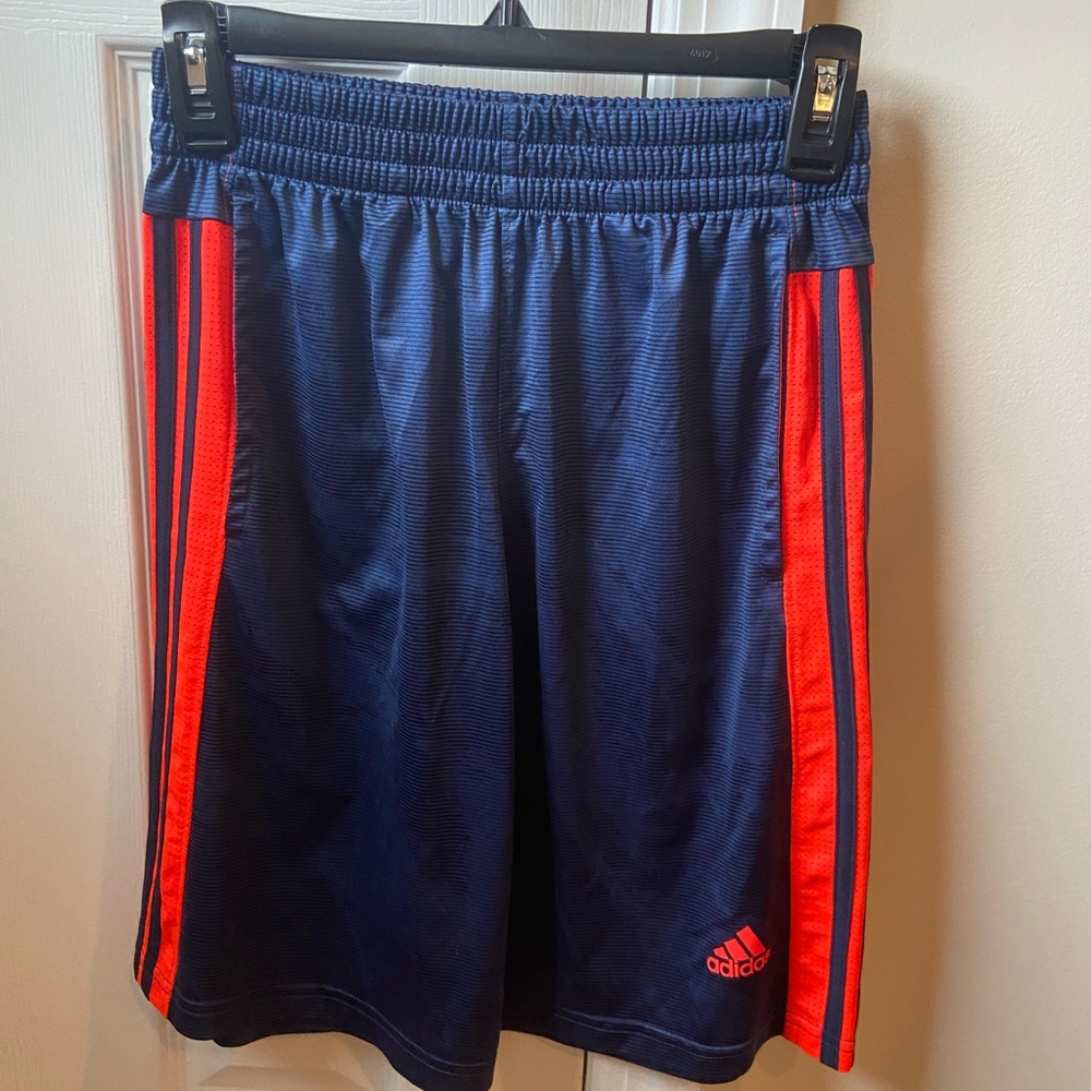 Boys Navy Blue Adidas Shorts YL